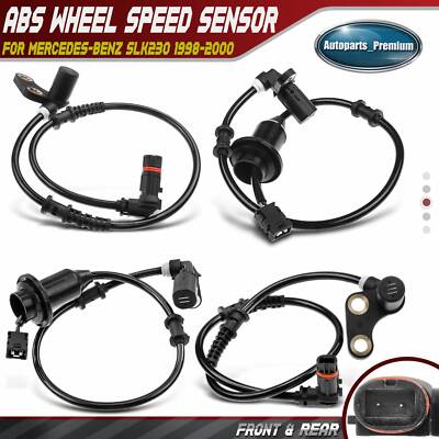 Front & Rear Side ABS Wheel Speed Sensor for Mercedes-Benz SLK230 1998 1999 2000