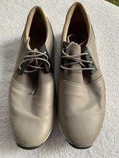 Vionic Carmen Leather Sneaker Shoes Light Gray Black Lace Up Women  s SZ 9