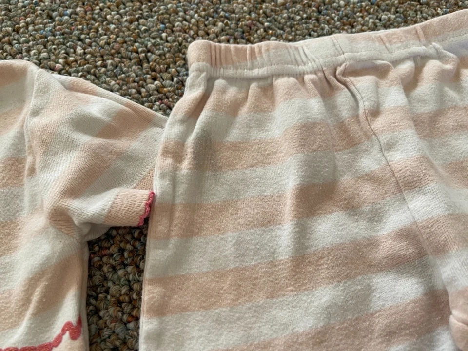 Koala Kids Pink Striped Flamingo PJs 2T - Image 2 of 4