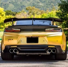 GLOSS BLACK TRUNK SPOILER WING FOR 2016-2023 CHEVY CAMARO ZL1 1LE STYLE LT RS SS