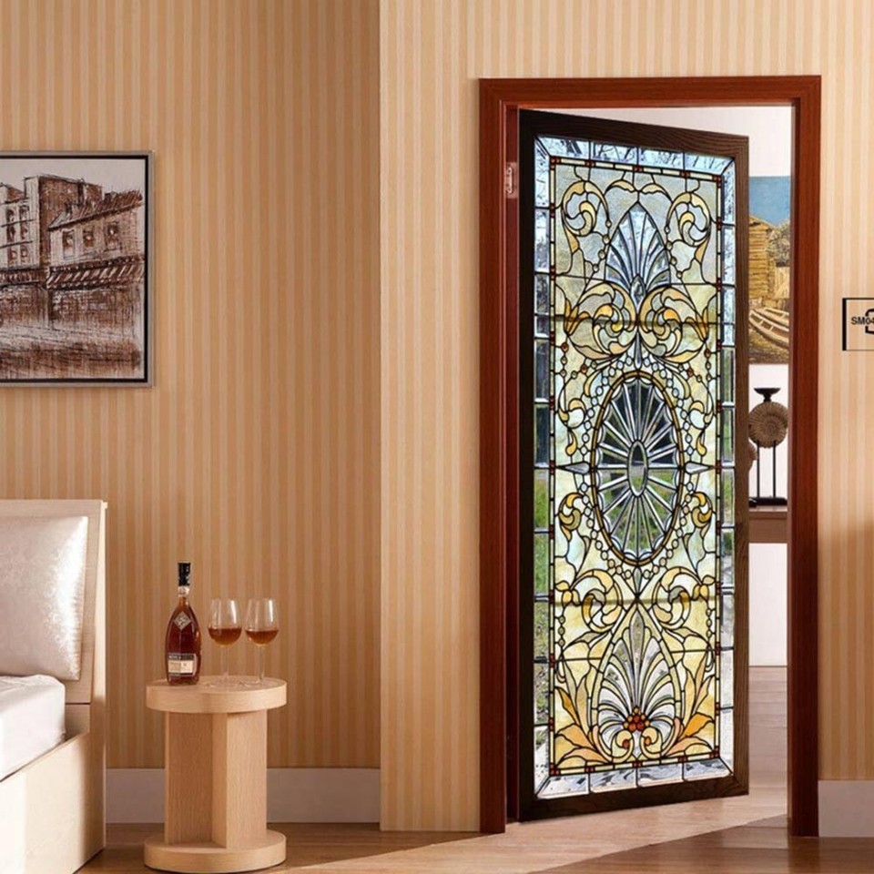 Captivating 3D Self Adhesive Door Murals Eco friendly PVC Eye Catching