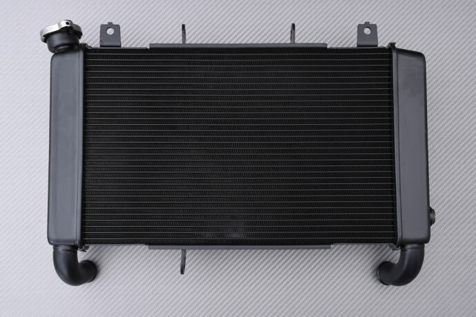 Radiateur eau Honda CB 650 F 2018 pour réparer une fuite de liquide sur RC97