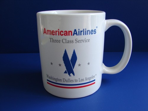 NEVER USED American Airlines Flagship Service Third Class Airplane Coffee Mug - Picture 3 of 7