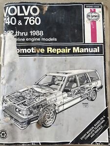 Haynes Volvo 740 & 760 1982-88 Automotive Service & Repair Manual Book