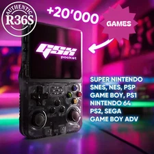 Retro R36S Handheld Game Console 64/128GB | 3.5'' IPS Screen | 20K+ Classic Game