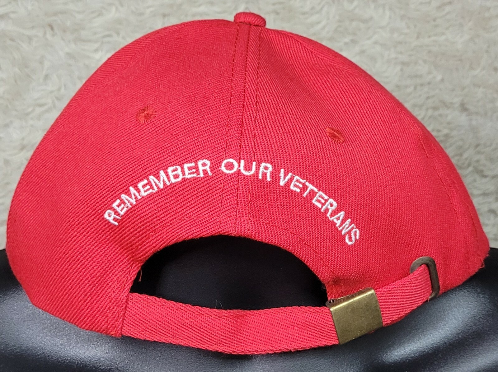 Red Support Our Troops Baseball Adjustable Hat Ve… - image 2