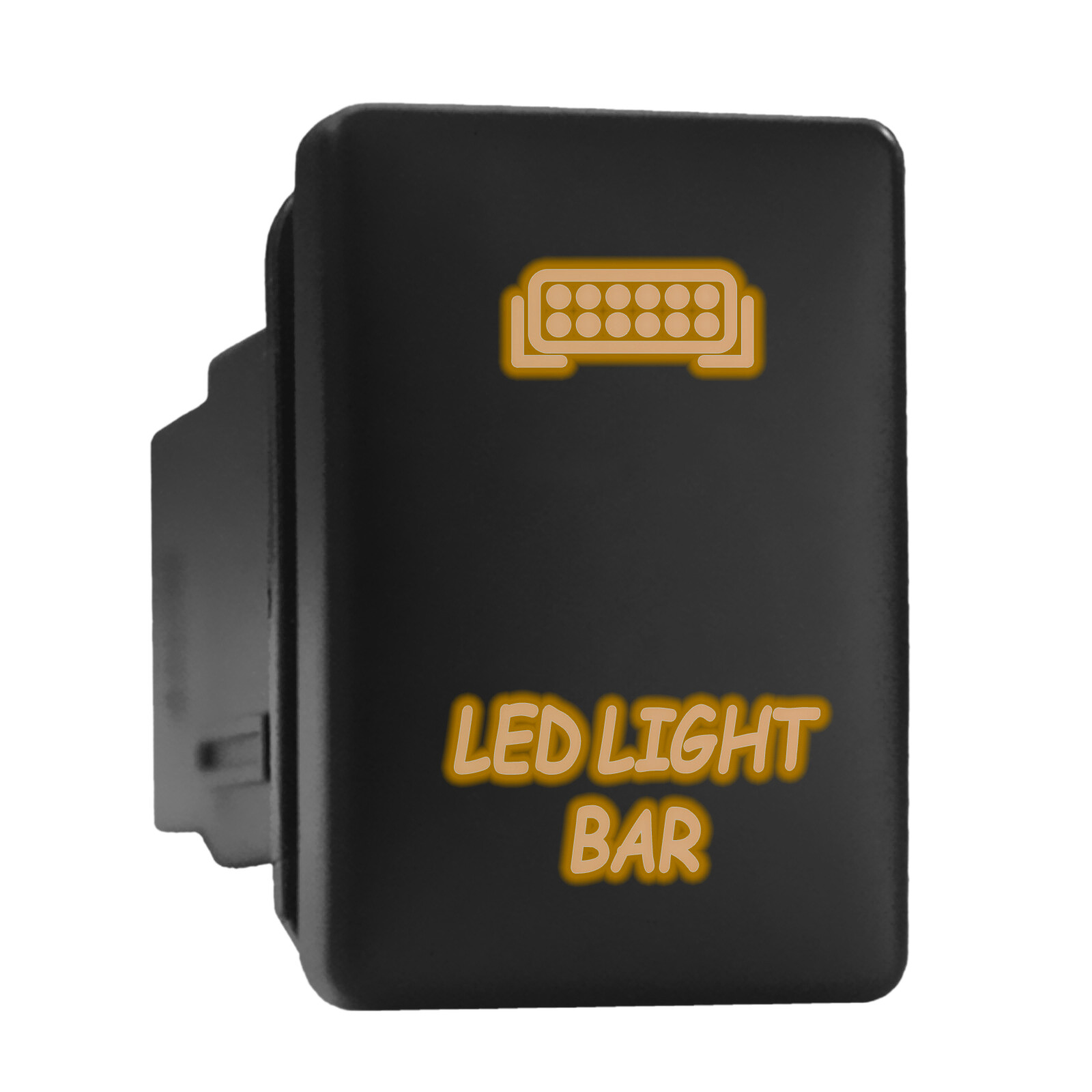 Orange Backlit LED Light Bar Switch 1.28x0.87 for Toyota