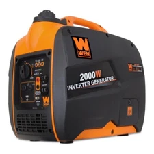 WEN 2000-W Quiet Portable Gas Powered Inverter Generator Home Backup RV Camping