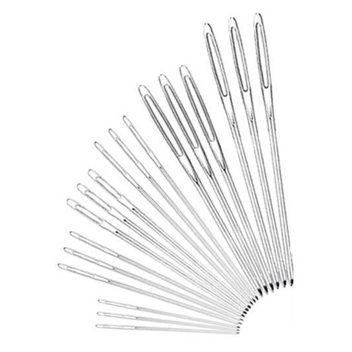 Large Eye Blunts Needle, Stainless Steel Yarn Knitting Needle Sewing