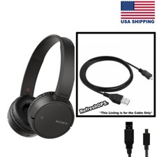 Sony WH-CH500 B Wireless Headphones USB Cable Transfer Cord Replacement