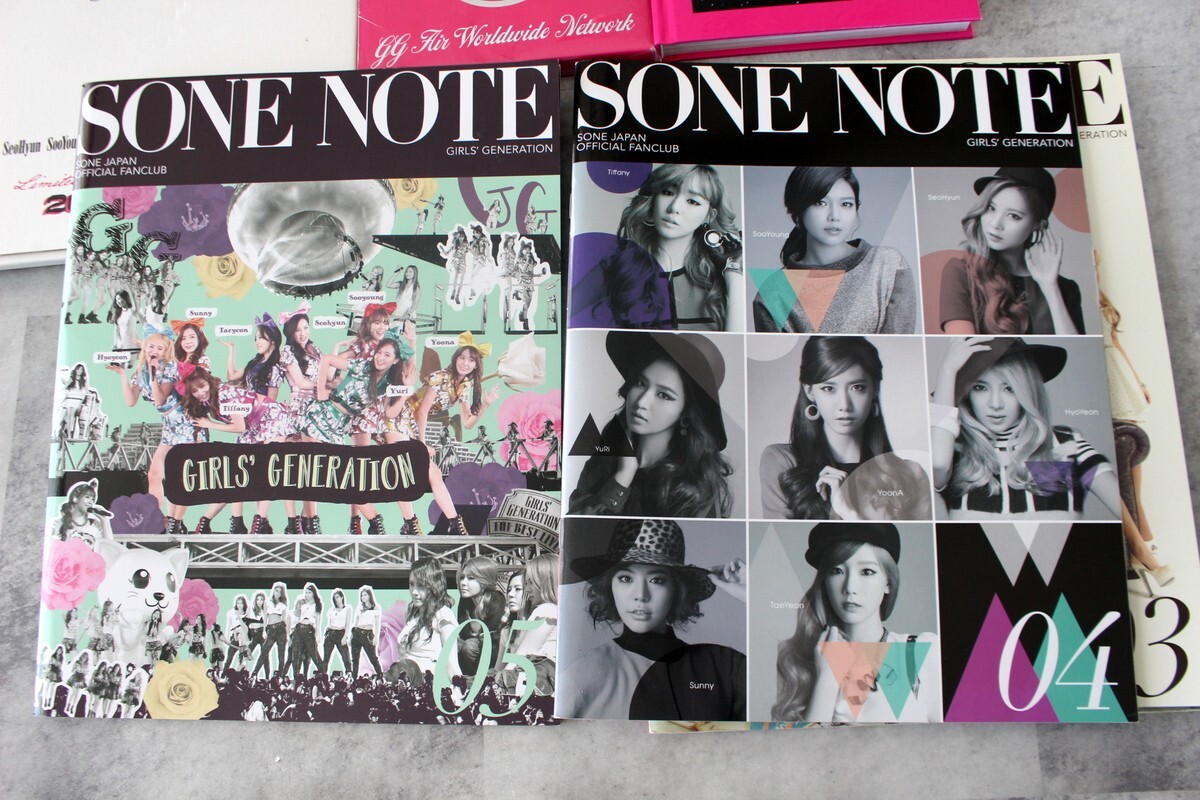 SET x7 SNSD Girl's Generation Pamphlet Photobook SONE NOTE Japan