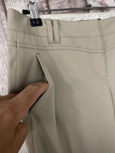 ELIE TAHARI Ladies Beige Wide Leg Trousers UK 6 Stretch - READ - Picture 3 of 23
