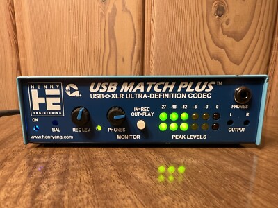 Henry Engineering USB Match Plus - RARE! USB to XLR Analog Converter Ultra Codec