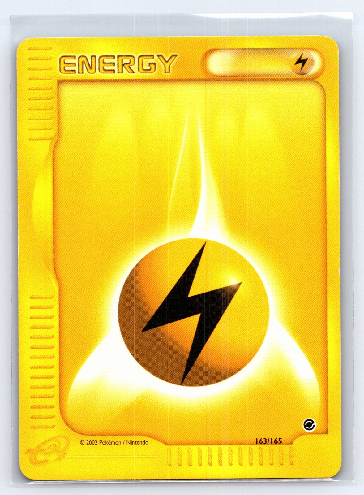 2002 Pokemon TCG Expedition Base Set Lightning Energy - 163/165 - NM
