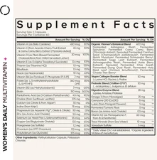 Women’S Daily Multivitamin, 25+ Vitamins & Minerals, Fermented, Organic Whole...