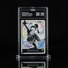 2025 ONE PIECE ST29 #001 EGGHEAD B&W MONKEY D. LUFFY LEADER PARALLEL TAG 10