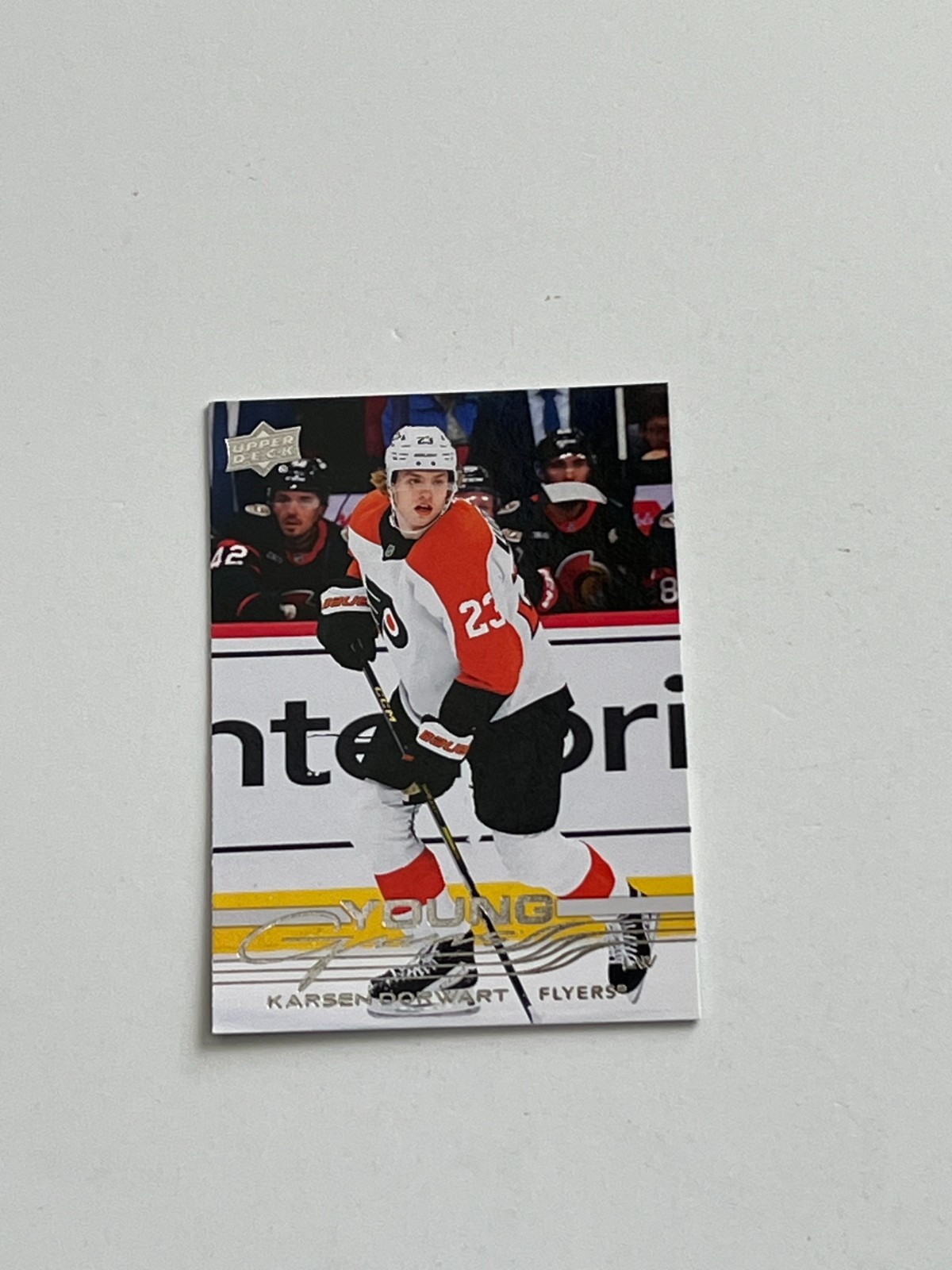 2025-26 UPPER DECK YOUNG GUNS #210 KARSEN DORWART - PHILADELPHIA FLYERS