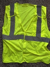Class 2 Standard Hi-Vis Safety Vest - Lime, M L Changeable Size