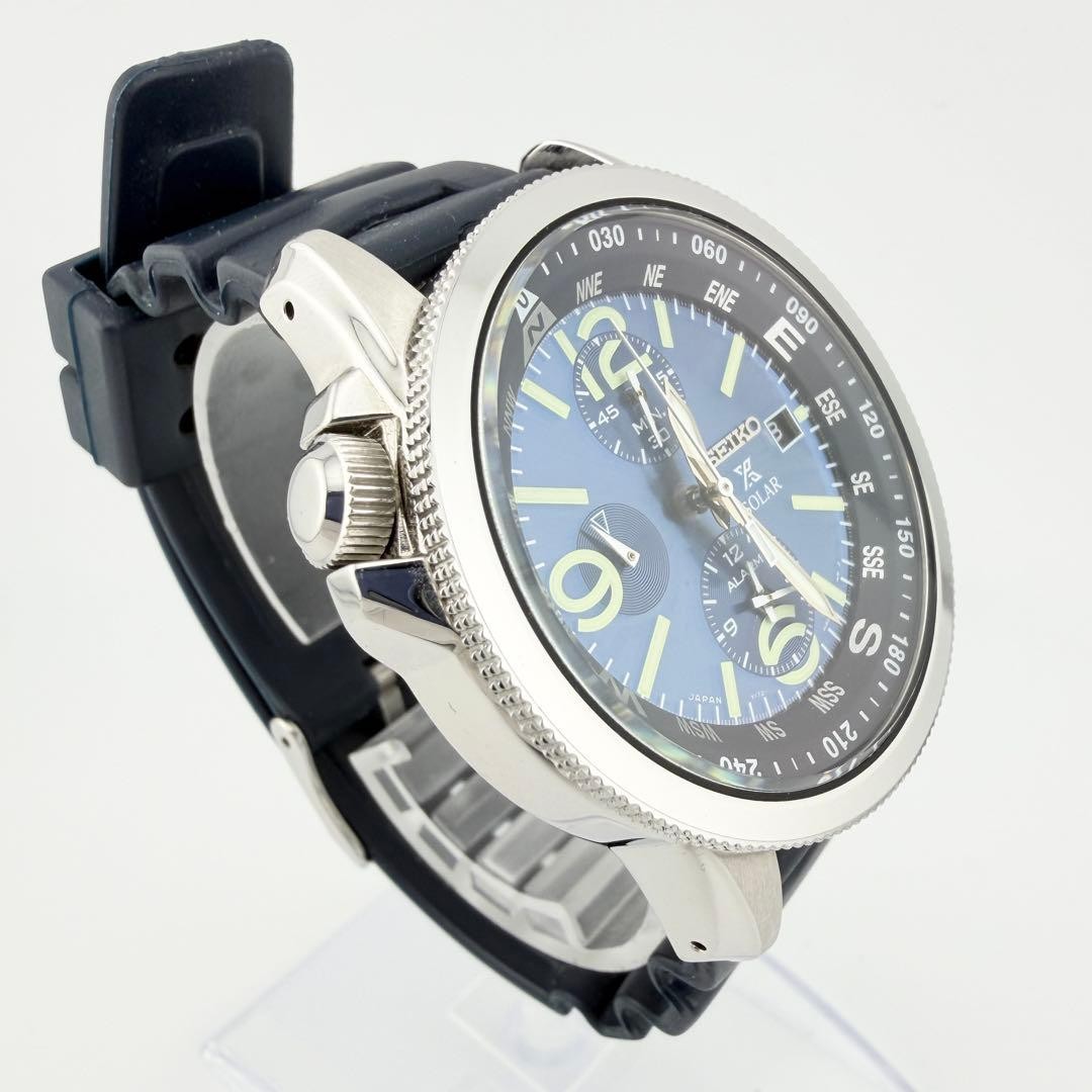SEIKO PROSPEX Solar Chronograph Blue Dial Men's Watch V172-0AL0