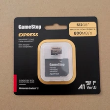 Nintendo Switch 2 GameStop 512GB Express Micro SD Card for Switch 2 SHIPS FAST