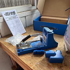 Kreg K4 Pocket Hole Jig System Kit w/ Manual Drill Bit Screws Blue