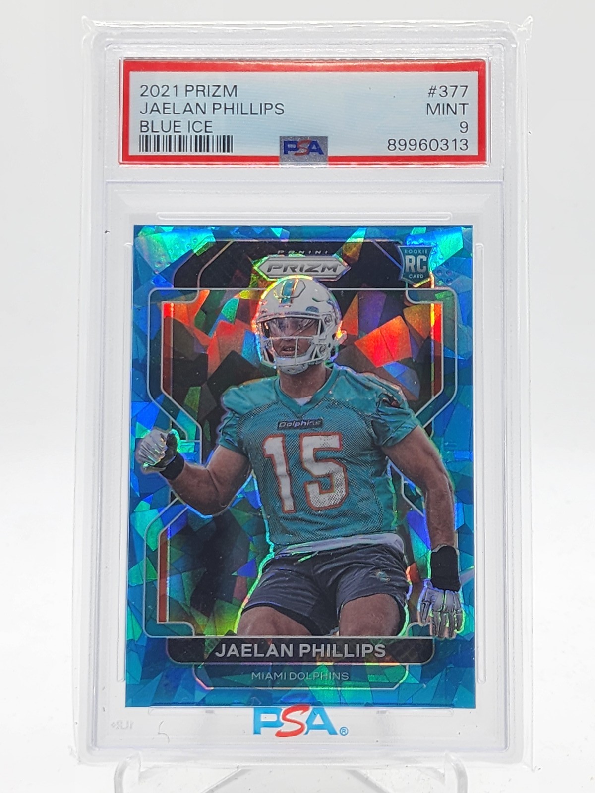 Jaelan Phillips Panini Prizm #377 Blue Ice