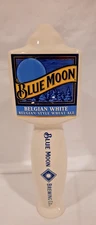 BLUE MOON BELGIAN WHITE ICONIC BAR DRAFT BEER TAP HANDLE 9.5" TALL. MAN CAVE