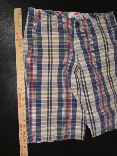 Levis Shorts Mens 30 Multicolor Plaid Classic Preppy Madras Summer Casual - Picture 7 of 8