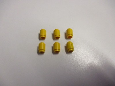 Lego 6x Stein 1x1 rund 3062 gelb ege146