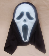 SCREAM Ghost Face w/BLACK COWL Used Mask