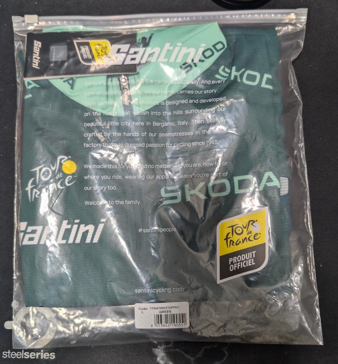 Maillot Cycliste Collector Tour De France Lejeune, Tricots Du Rocher, Taille L, France