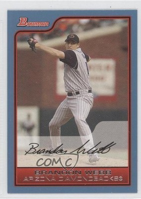 2006 Bowman Blue 340/500 Brandon Webb #23 a0s