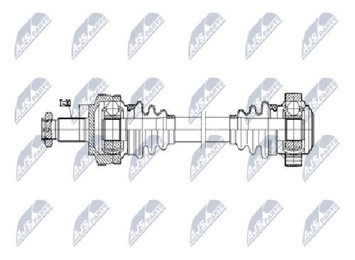 NTY Drive Shaft NPW-BM-215 For BMW Rear Axle Left, 30 Outer Splines