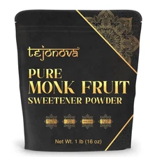 Tejonova Monk Fruit Sweetener 1 lb Pure Monkfruit Extract Powder Keto Sugar Sub
