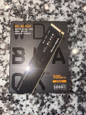 Western Digital WD_BLACK SN770 500GB M.2 NVMe Internal SSD (WDBBDL5000ANC)