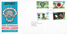 1971 Jersey 50th Anniversary of Royal British Legion First Day Cover