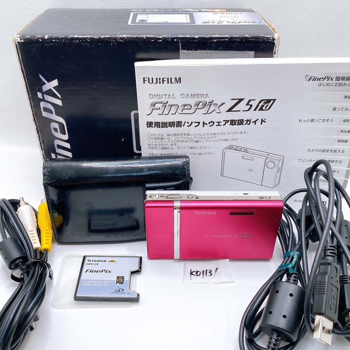 FUJIFILM FINEPIX Z5 fd 動作品　xdカード付き　中古良品 FUJIFILM FinePix Z5 fd Digital Camera 3x 6.3 MP Used Japan
