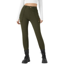 HALARA Olive Skinny high waisted Cargo Pants athleisure casual walking