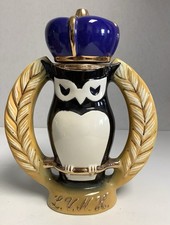 Jim Beam Kentucky Bourbon Whiskey Owl Decanter 1982 LVNH