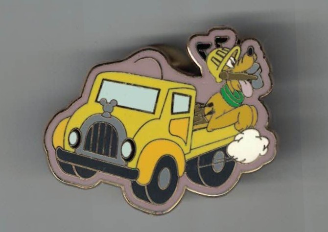 Disney Pluto Construction Series Trading Pin