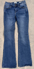 Simple Society Straight Stretch Denim Jeans Juniors Cowgirl Bootcut 00/23 28.5L