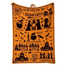 Cute Halloween Blankets and Throws, Spooky Blanket for Adults/Women/Men/Kids/...
