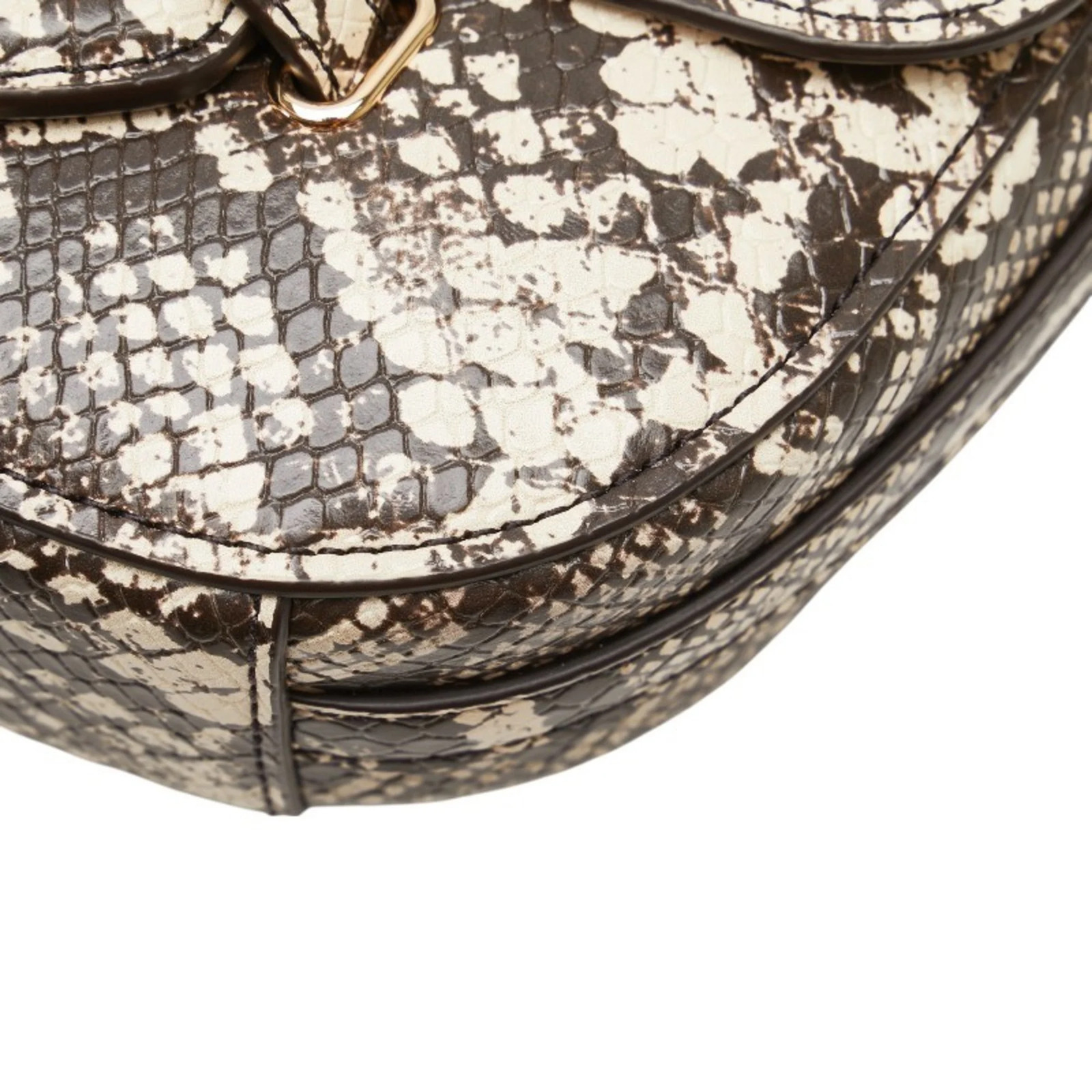 Michael Kors Python Embossed MK Logo Crossbody Sh… - image 5