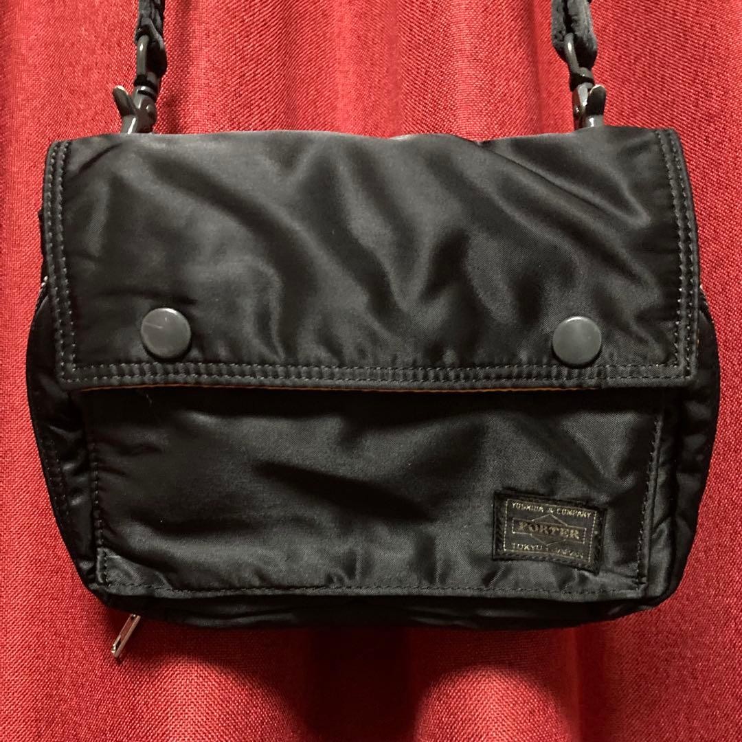 Yoshida Kaban Porter Nylon Shoulder Bag Black Crossbody Authentic Used