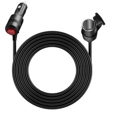 12V Male to Female Car Cigar Cigarette Lighter Socket Plug Connector Cord 10ft