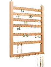 Beech Earring Wall Holder Hanging Jewelry Organizer Assembly Earring Display ...
