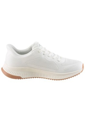 Skechers Damen BOBS Squad 4 Slip-ins Staple Look 117624 WHT White 