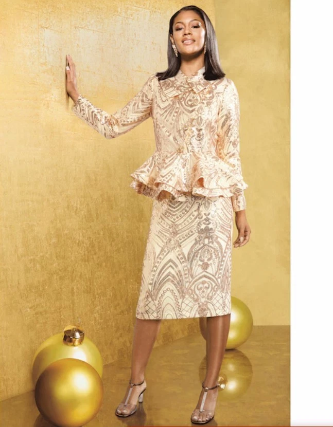 slim fit dress slacks Sequin Suit Men Dark Champagne Color, Angelino 46 main image 1