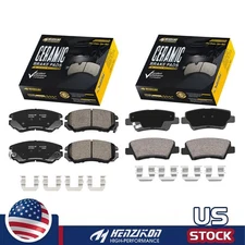 For Hyundai Kia Soul Elantra Sonata Amanti Front Rear Ceramic Brake Pads Kit