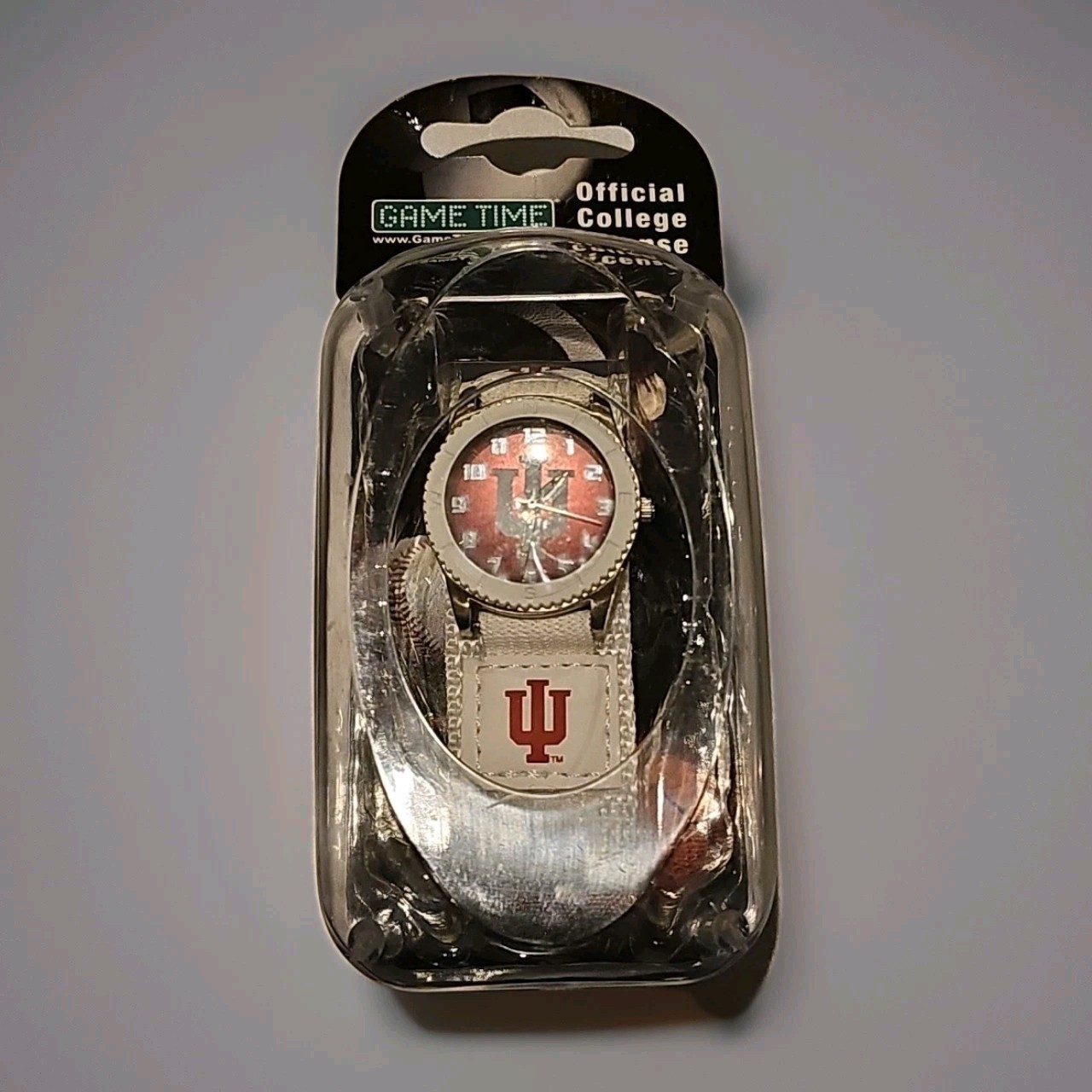 NEW- College Indiana Hoosiers Unisex Watch White Game Time Adjustable Straps